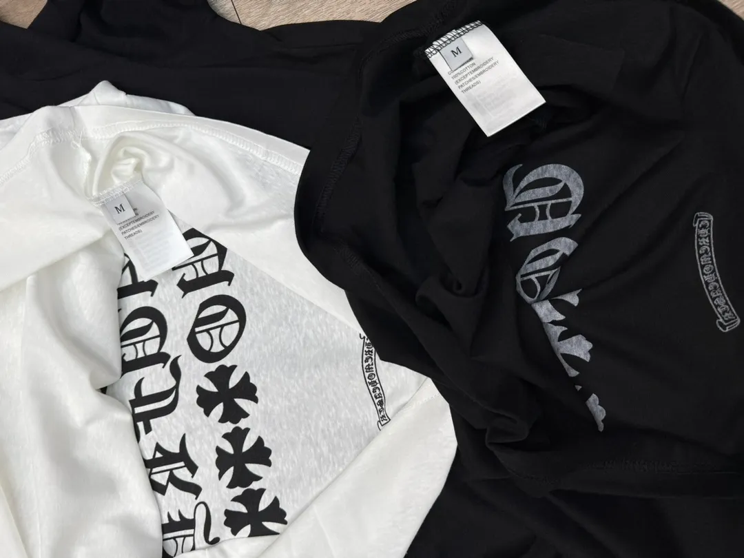 P170 M315#ChromeHeart•🇺🇸25ss new re-process printed linen thin long sleeves ✅✅✅Ready stock Focus on quality and compare at will Size: S M L Color: Black White